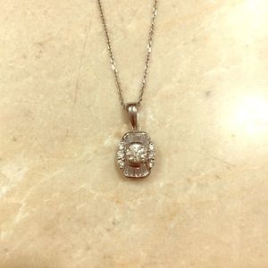 Diamond pendant. Chain NOT included.